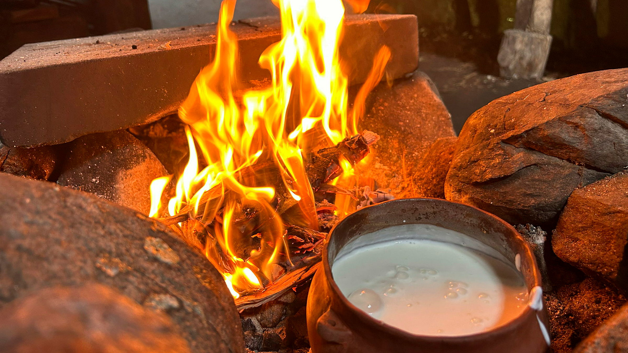 Bilder från skolprogram: En dag på Bronsåldern på Vitlycke museum.