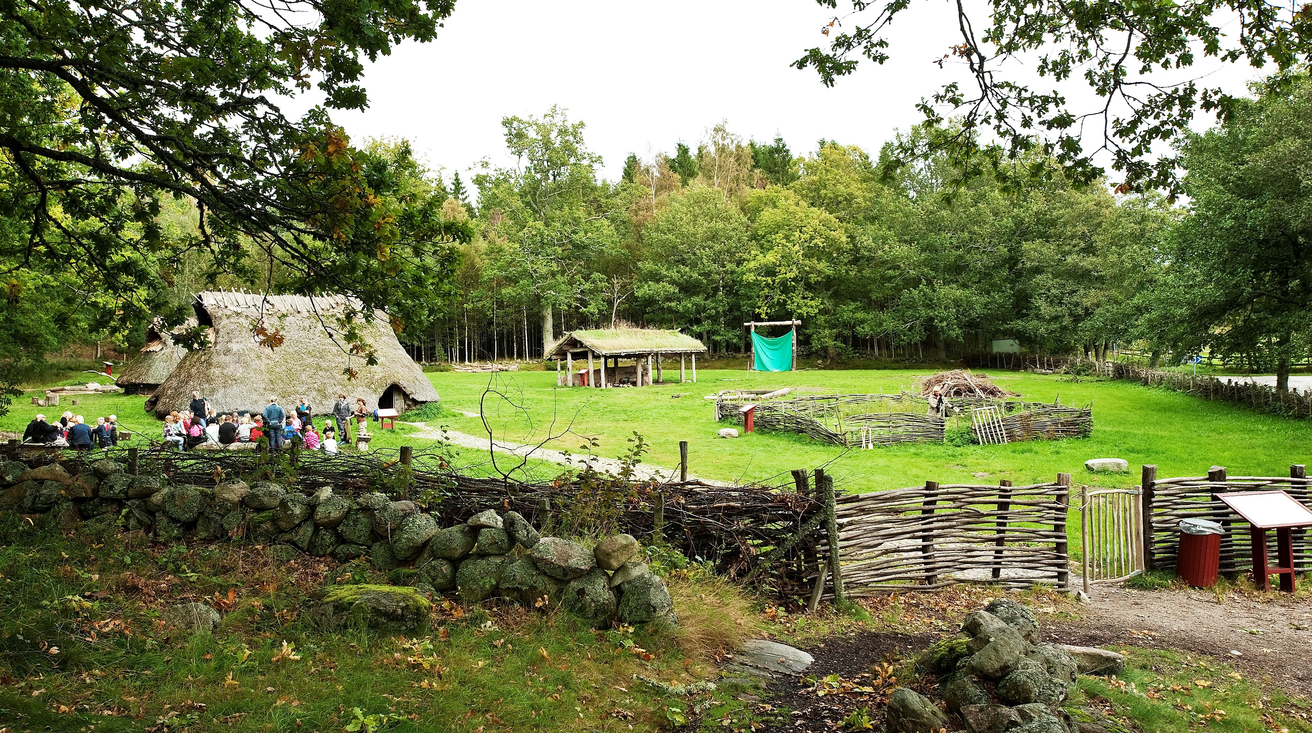 The entrance to the Bronze Age farm.