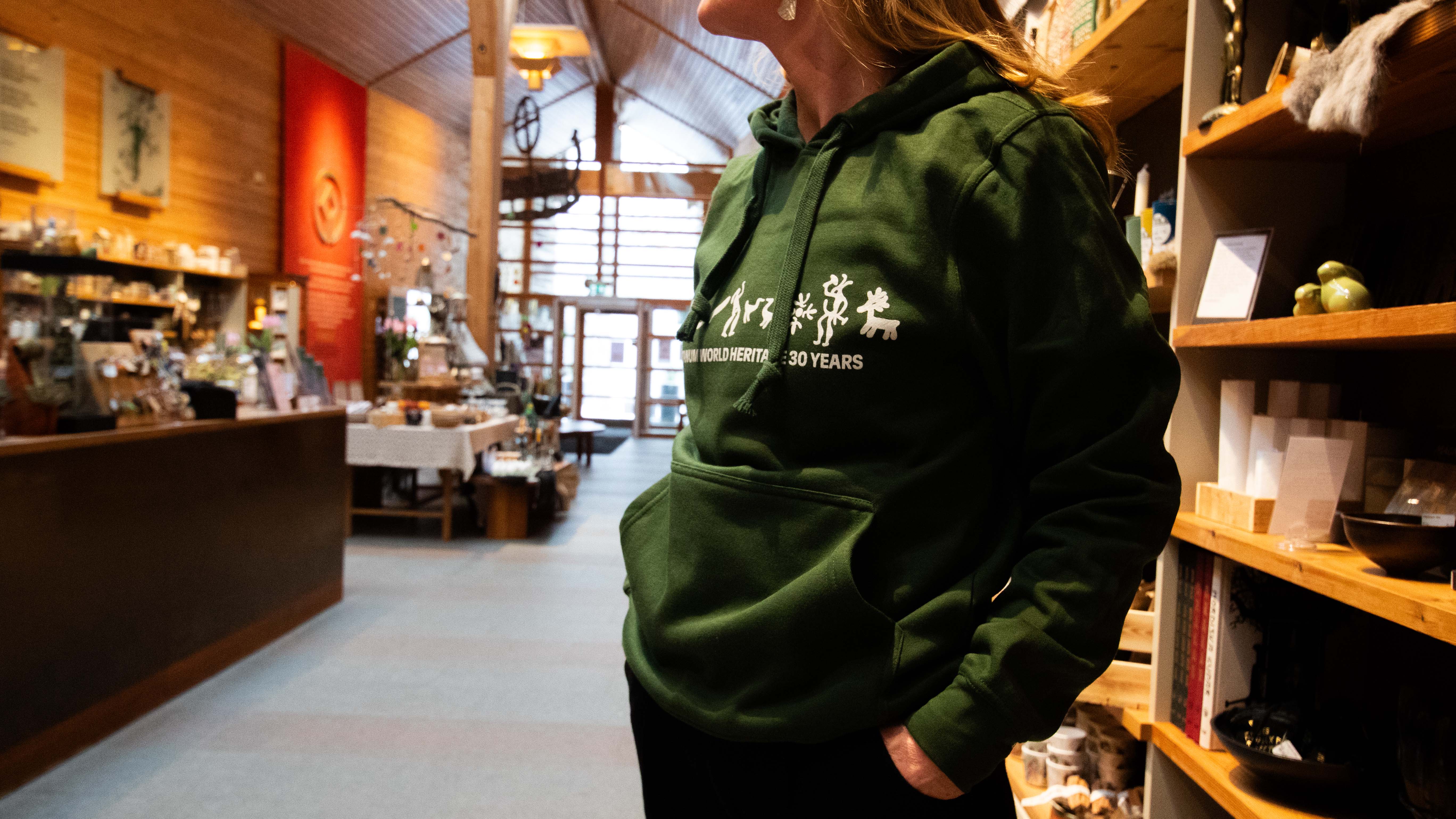 hoodie med hällristningar