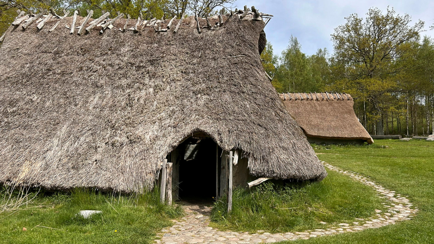 långhus i bronsåldersgård
